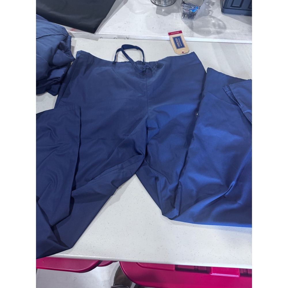 Cherokee Workwear Originals Navy Blue Scrub Pants Unisex Style 4101 Size M NWT